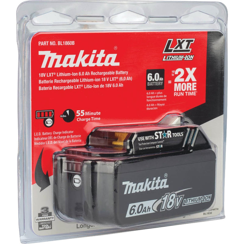 Makita 18 Volt LXT Lithium-Ion 6.0 Ah Tool Battery