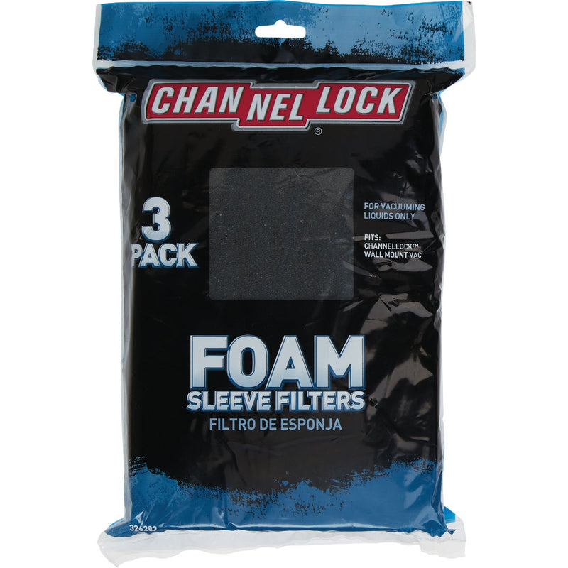 Channellock VacMaster Foam Standard Channellock VWM510D Wet/Dry Vacuum Filter (3-Pack)