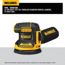 DEWALT 20V MAX XR Brushless 5 In. Random Orbit Cordless Sander (Tool Only)