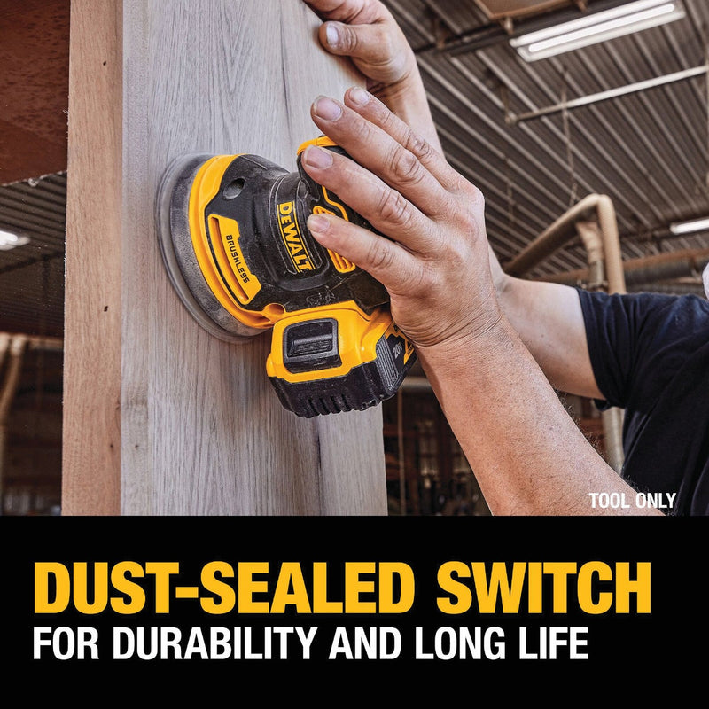 DEWALT 20V MAX XR Brushless 5 In. Random Orbit Cordless Sander (Tool Only)