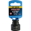 Channellock 3/8 In. Drive 13/16 In. 6-Point Shallow Standard Impact Socket