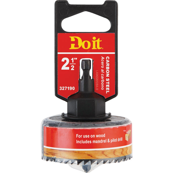 Do it 2-1/2 In. Carbon Steel Hole Saw with Mandrel