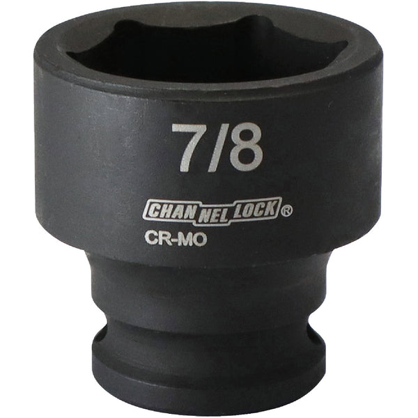 Channellock 3/8 In. Drive 7/8 In. 6-Point Shallow Standard Impact Socket