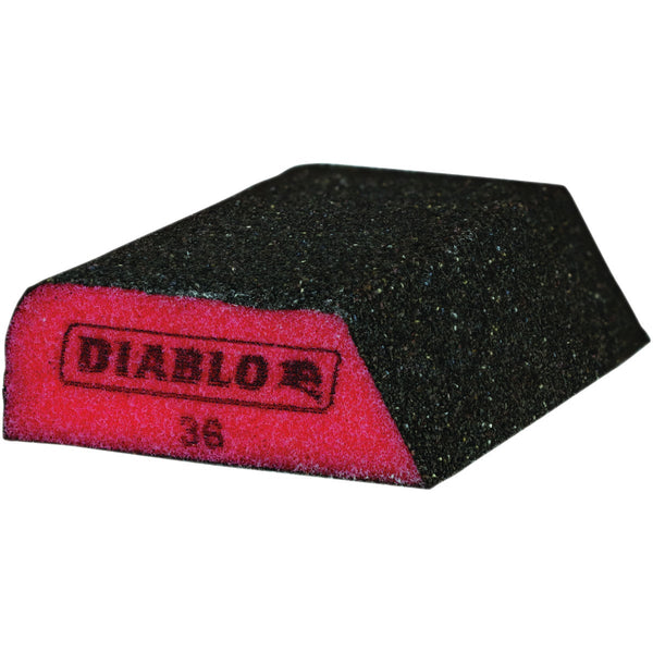 Diablo 2-1/2 In. x 4 In. x 1 In. 36 Grit (Ultra Coarse) Dual-Edge Sanding Sponge
