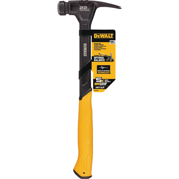 DEWALT 22 Oz. Milled Face Framing Hammer with Steel Handle