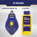 Irwin STRAIT-LINE Speed-Line 100 Ft. Chalk Line Reel and Chalk, Blue