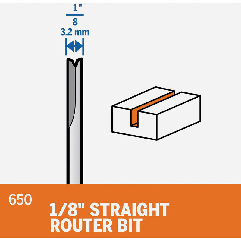 Dremel 1/8 In. Straight Router Bit