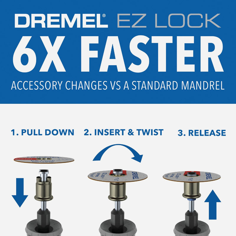 Dremel 1-1/2 In. EZ Lock Metal/Plastic Cut-Off Wheel Kit (11-Piece)