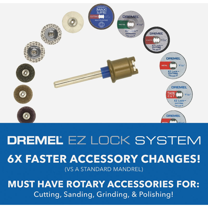 Dremel 1-1/2 In. EZ Lock Metal/Plastic Cut-Off Wheel Kit (11-Piece)