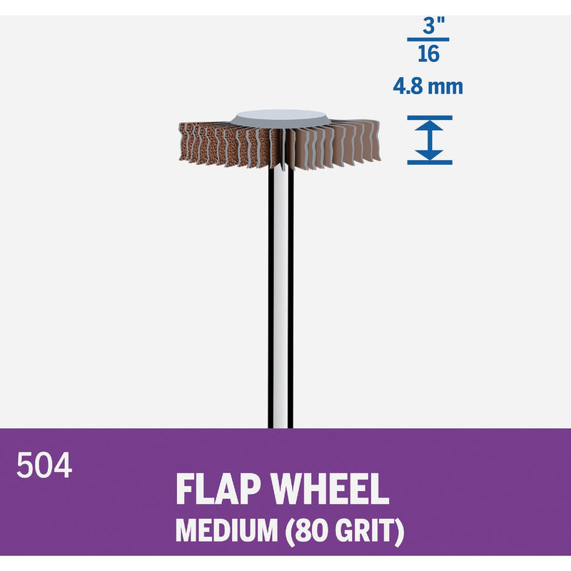 Dremel 3/16 In. 80 Grit Flap Wheel