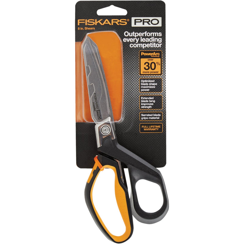 Fiskars PowerArc 8 In. Stainless Steel Scissors