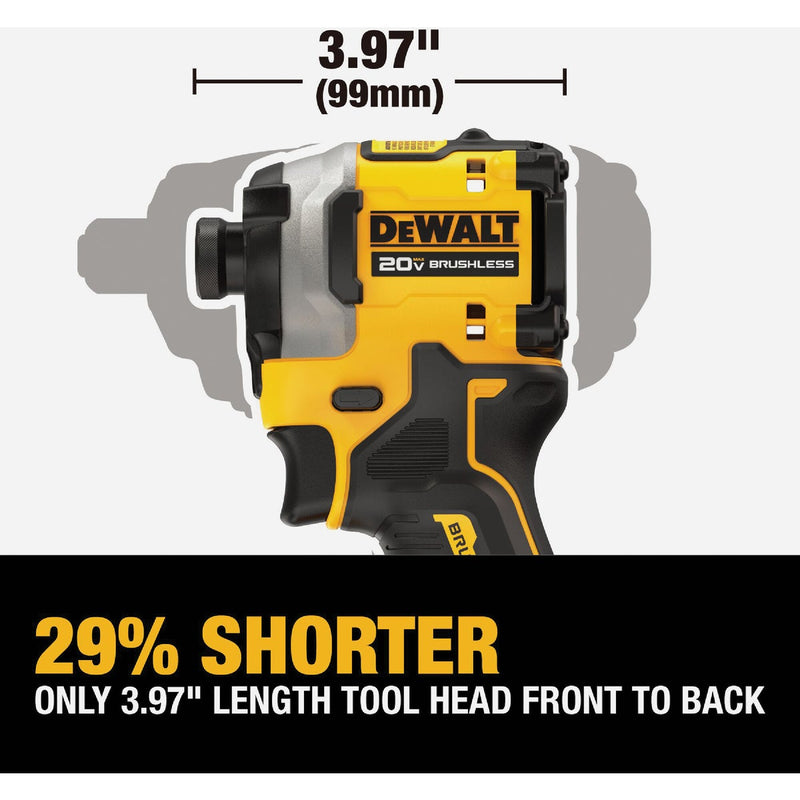 DEWALT ATOMIC 20V MAX Brushless 1/4 In. Cordless Impact Driver (Tool Only)