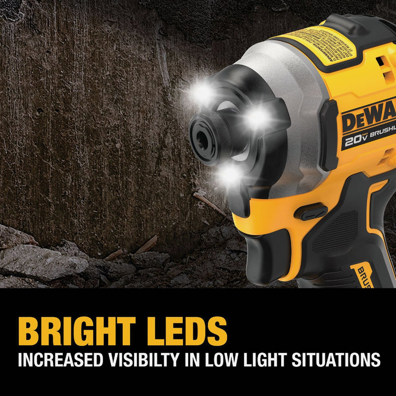 DEWALT ATOMIC 20V MAX Brushless 1/4 In. Cordless Impact Driver (Tool Only)