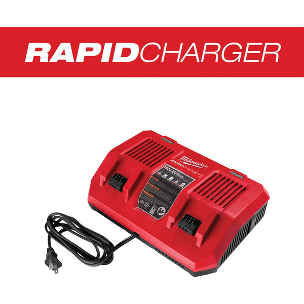 Milwaukee M18 18-Volt Lithium-Ion Dual Bay Simultaneous Rapid Battery Charger