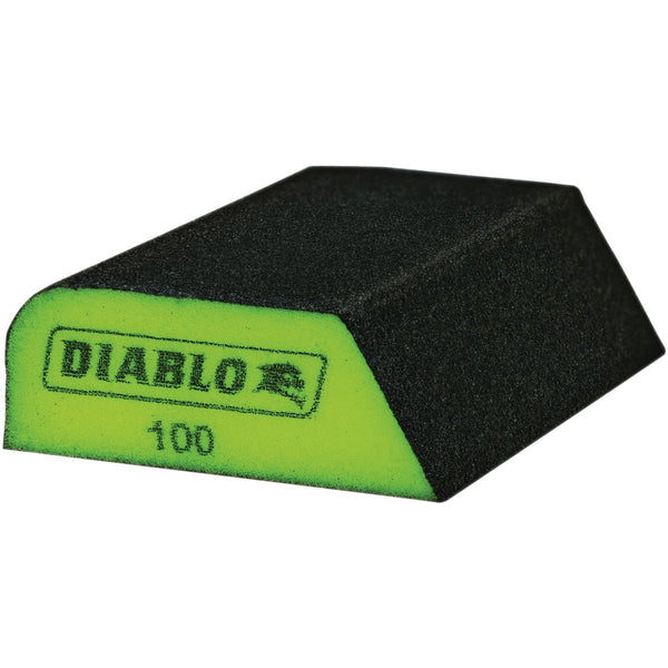 Diablo 2-1/2 In. x 4 In. x 1 In. 100 Grit (Fine) Dual-Edge Sanding Sponge