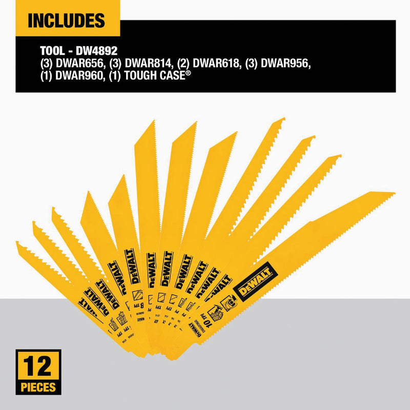 DeWalt 12-Piece Reciprocating Saw Blade Set