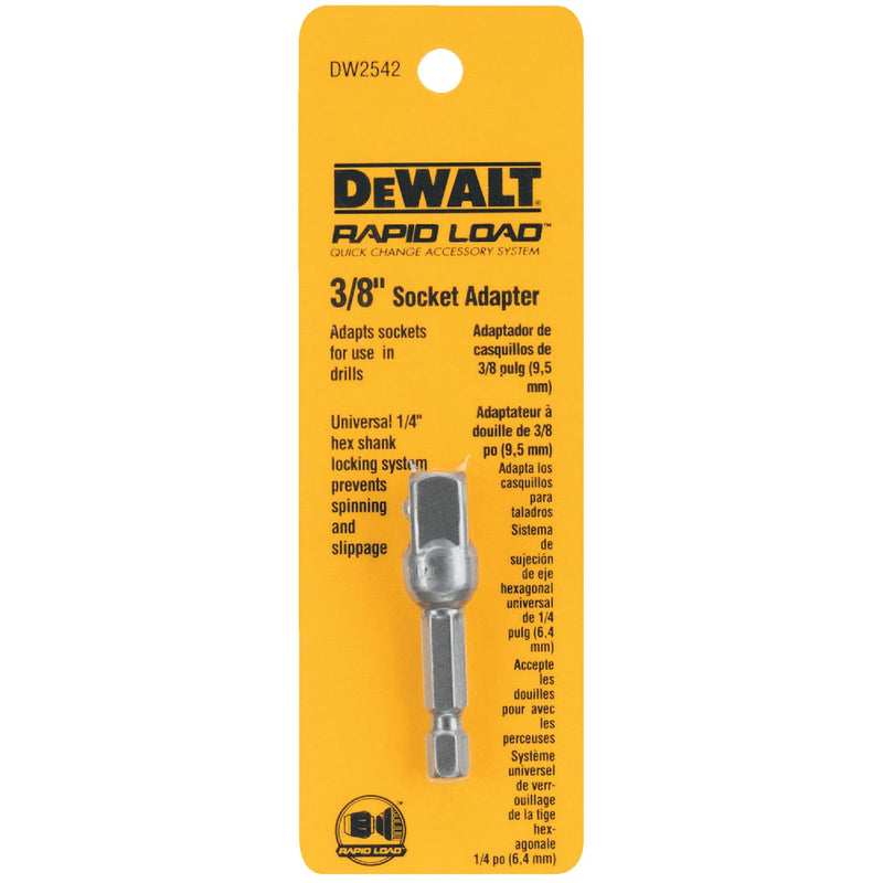 DEWALT 3/8 In. Square 2 In. L. Socket Adapter