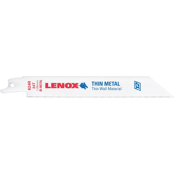 Lenox 6 In. 24 TPI Thin Metal Reciprocating Saw Blade (5-Pack)