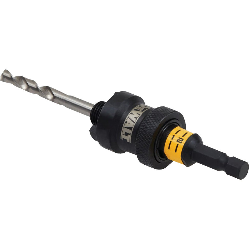 DEWALT 9/16 In. - 1-3/16 In. Quick Change Arbor 3/8 In. Shank Hole Saw Arbor