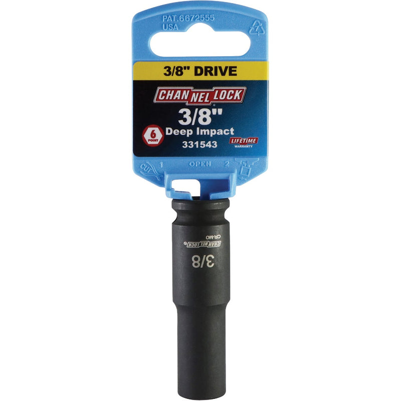 Channellock 3/8 In. Drive 3/8 In. 6-Point Deep Standard Impact Socket