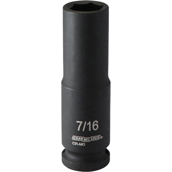 Channellock 3/8 In. Drive 7/16 In. 6-Point Deep Standard Impact Socket