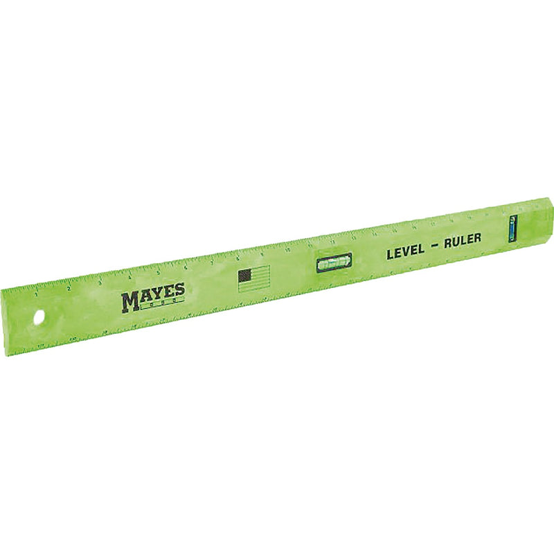 Mayes 24 In. Polystyrene Straight Edge Ruler with Level