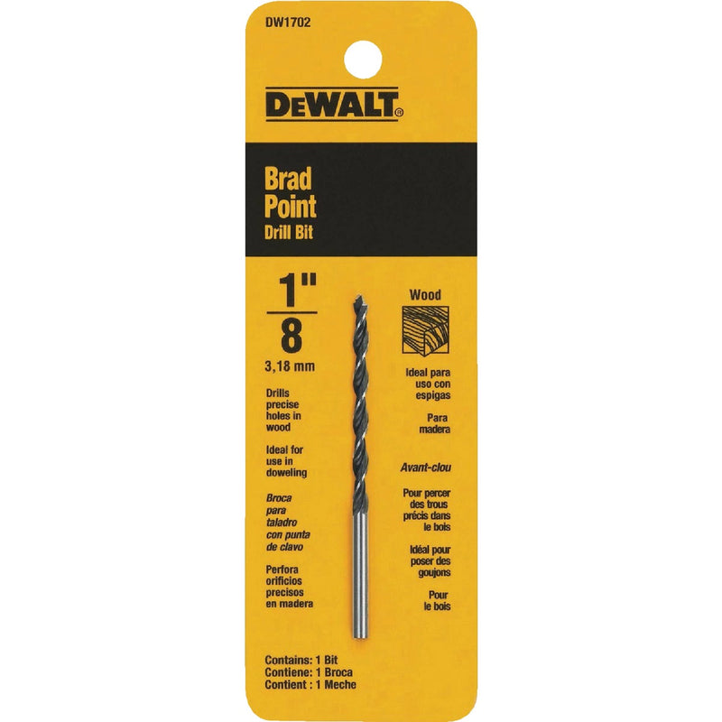 DEWALT 1/8 In. Brad Point Drill Bit