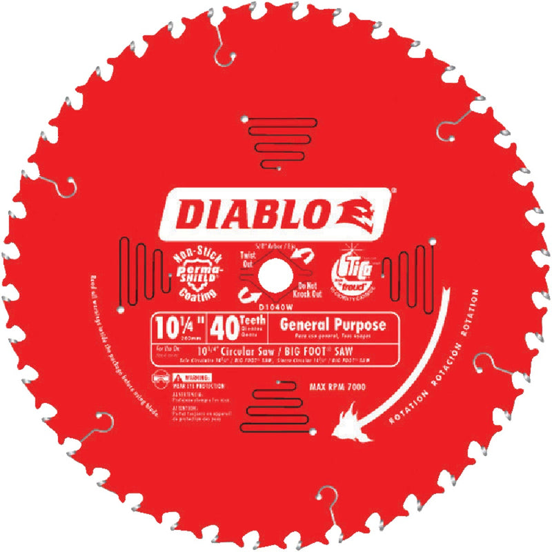 Diablo 10-1/4 In. 40-Tooth General Purpose Circular Saw Blade