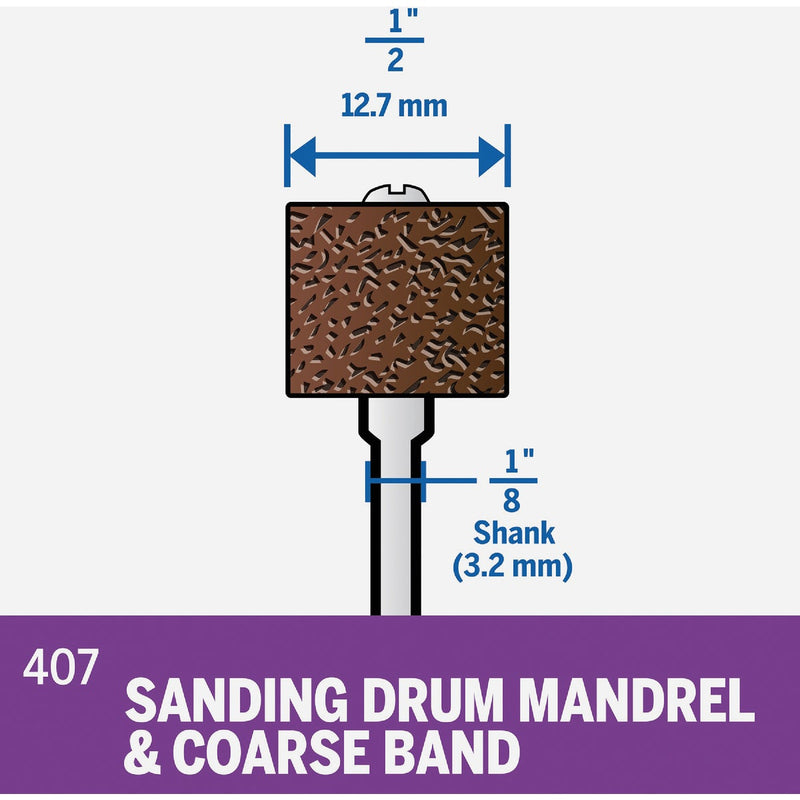Dremel 1/2 In. Drum Sander Mandrel