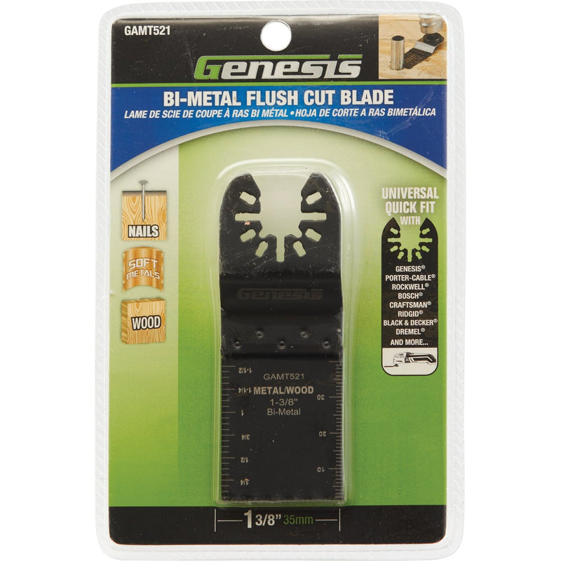 Genesis 1-3/8 In. Bi-Metal Flush Cut Oscillating Blade