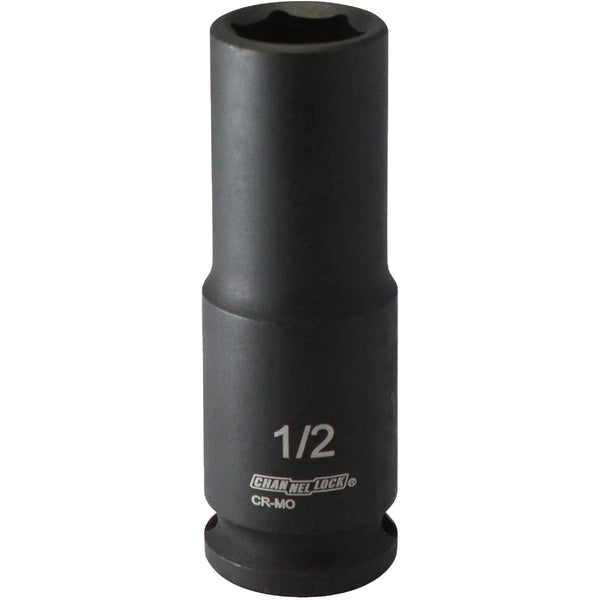 Channellock 3/8 In. Drive 1/2 In. 6-Point Deep Standard Impact Socket