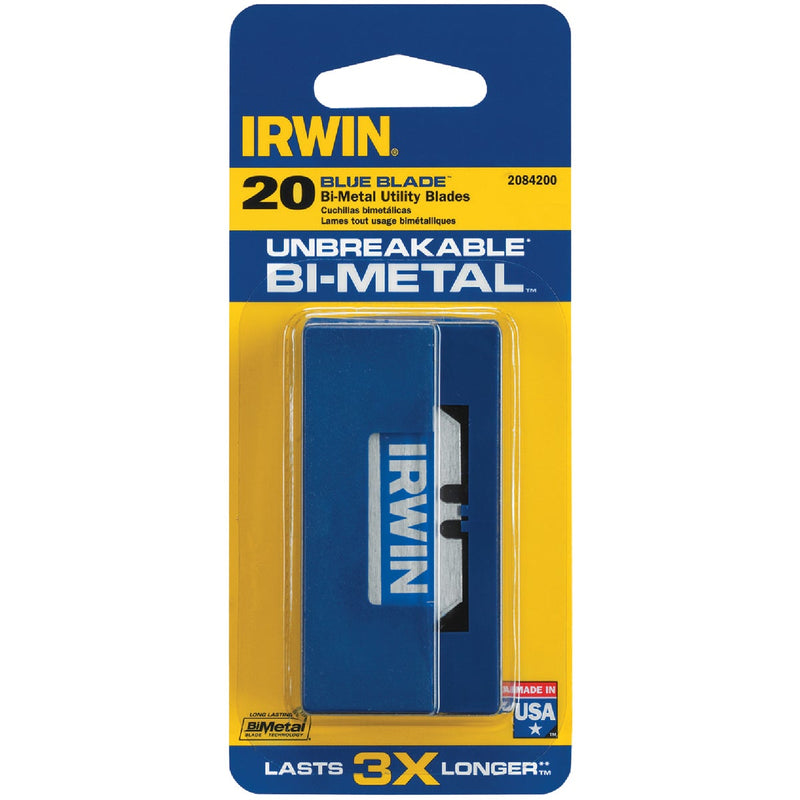 Irwin Blue Blade 2-Point 2-3/8 In. Utility Knife Blade (20-Pack)