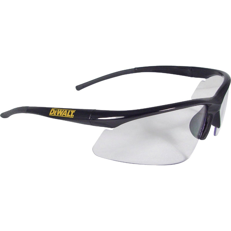 DEWALT Radius Black Frame Safety Glasses with Clear Lenses