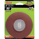 Gator 4 In. 80 Grit Fiber Disc (3-Pack)