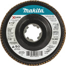 Makita X-LOCK 4-1/2 In. x 7/8 In. 80-Grit Type 27 Zirconia Angle Grinder Flap Disc