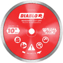 Diablo 10 In. Diamond Continuous Rim Dry/Wet Cut Diamond Blade