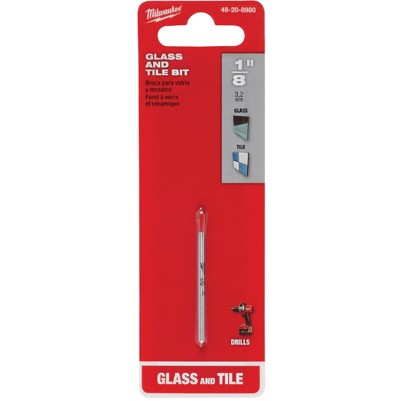 Milwaukee 1/8 In. Glass and Tile Bit