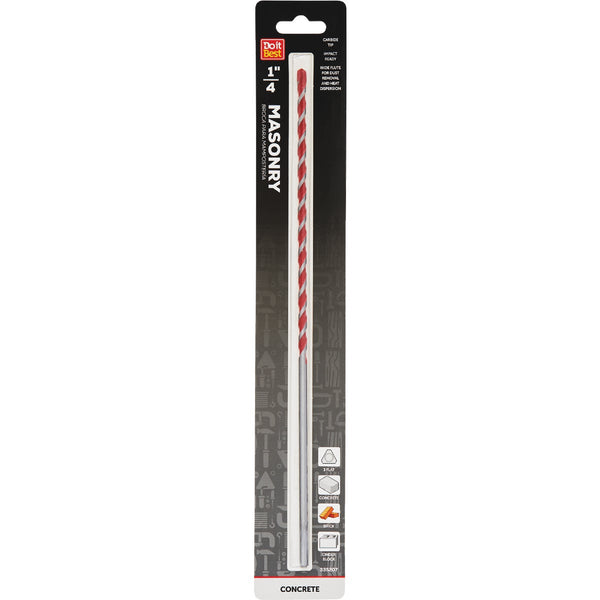 Do it Best 1/4 In. x 12 In. Rotary Masonry Drill Bit