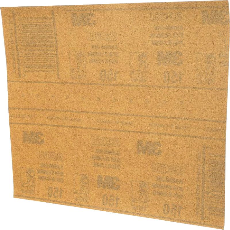 3M General Purpose 9 In. x 11 In. Aluminum Oxide Very Fine Sandpaper, 150 Grit (25-Pack)