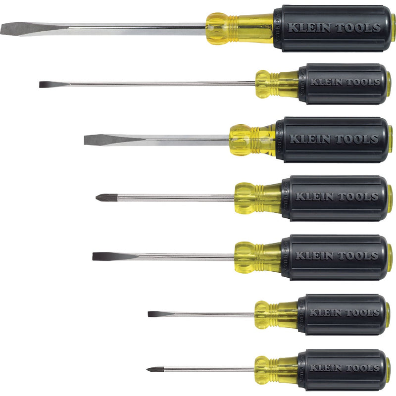 Klein Cushion-Grip Screwdriver Set (7-Piece)