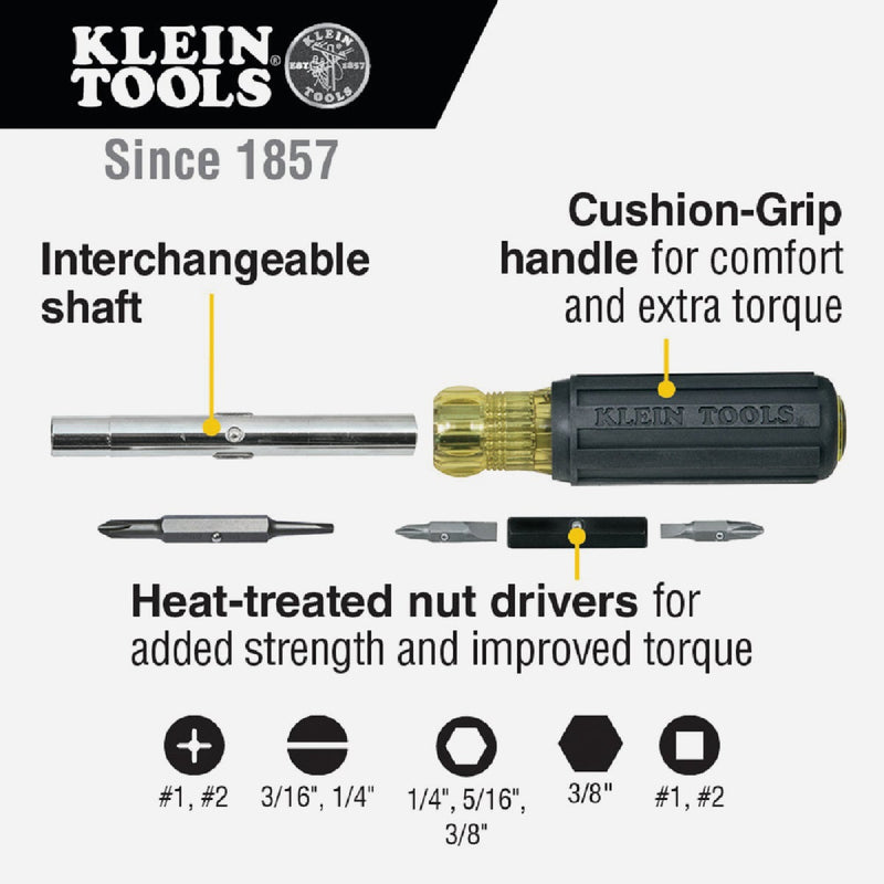 Klein 9-in-1 Multi-Bit Screwdriver and Nutdriver