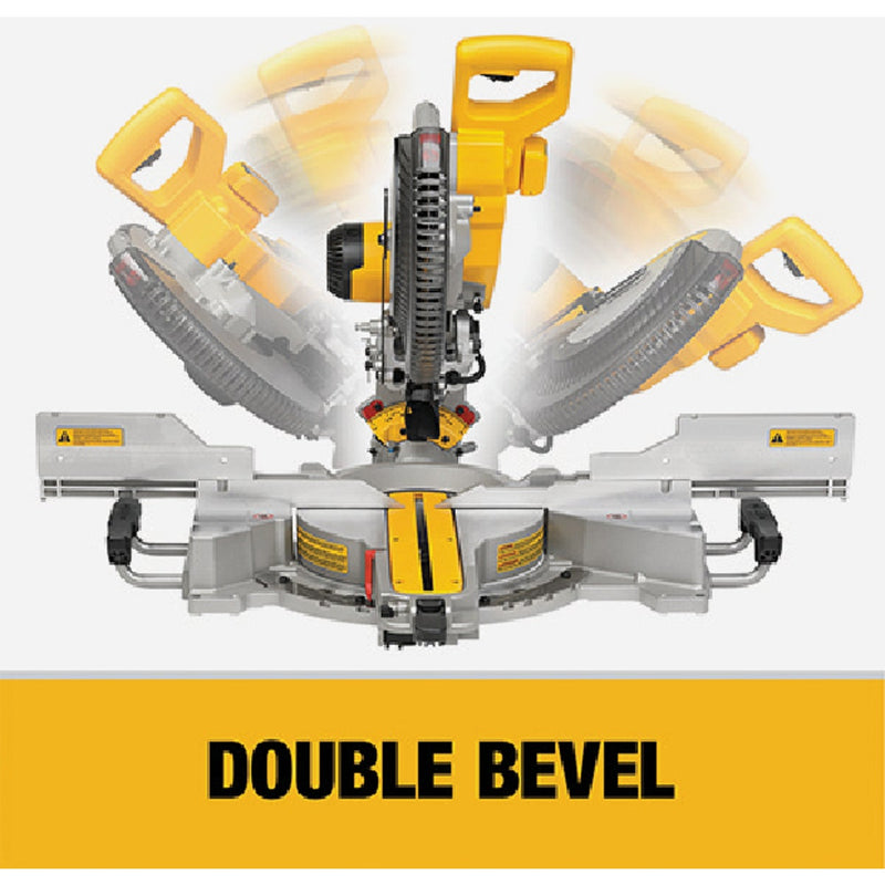 DEWALT 12 In. 15-Amp Dual-Bevel Sliding Compound Miter Saw