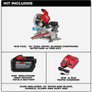 Milwaukee M18 FUEL 12 In. Brushless Dual Bevel Sliding Compound Cordless Miter Saw Kit with 12.0 Ah Battery & Charger