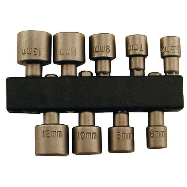 Best Way Tools 9-Piece 1/4 In. Drive Metric Nutdriver Bit Set