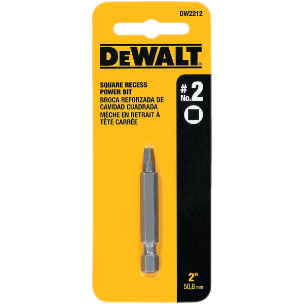 DEWALT Square Recess #2 2 In. Power Screwdriver Bit