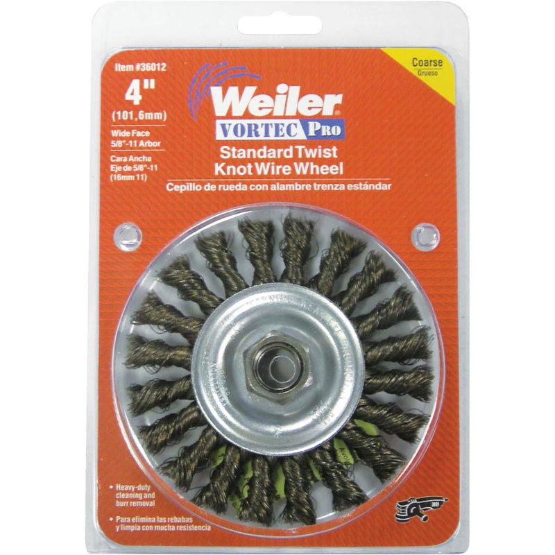 Weiler Vortec 4 In. Stringer Bead 0.014 In. Angle Grinder Wire Wheel