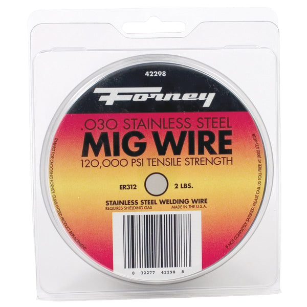 Forney ER308 Stainless Mig Wire, 0.030 In., 2 Lb.