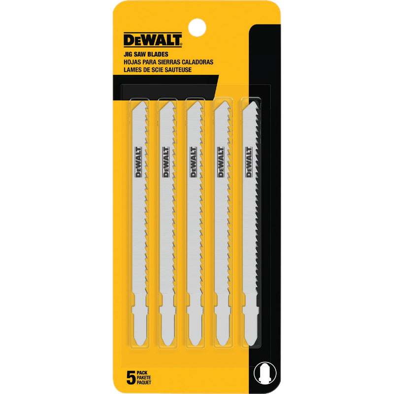 DeWalt 4 In. 6TPI T-Shank Cobalt Jig Saw Blade (5 Count)