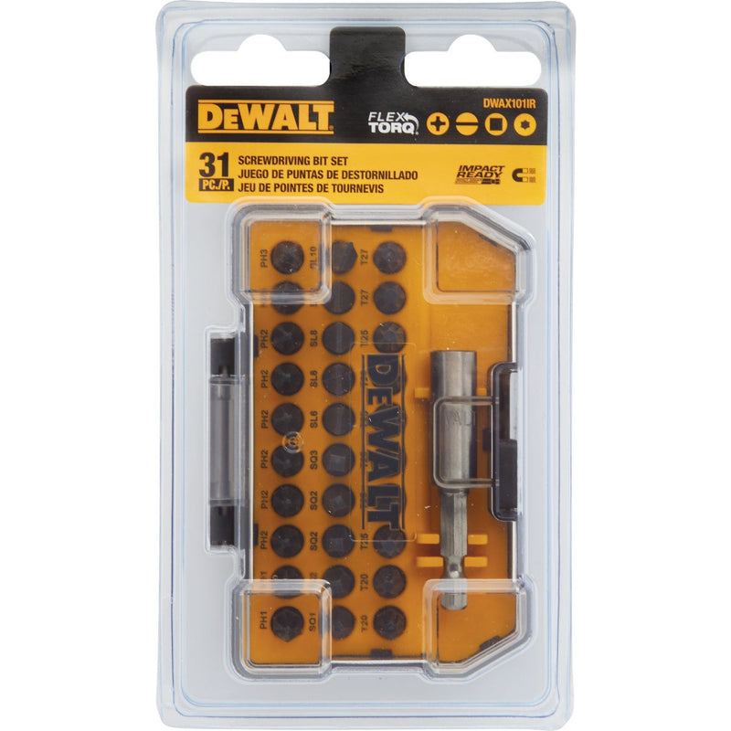 DEWALT Impact Ready 1 In. Screwdriver Bit Set (31-Piece)