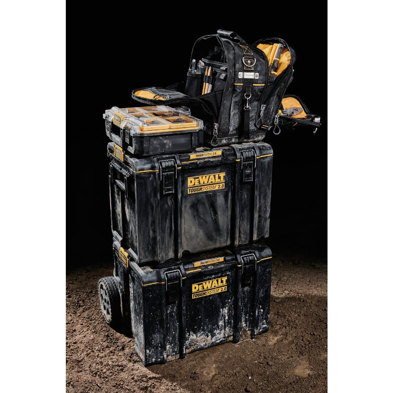 DEWALT ToughSystem 2.0 25-Pocket 15-1/4 In. Compact Backpack Tool Bag